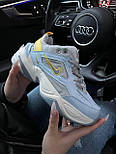 Жіночі кросівки Nike M2K Tekno UA осінь-весна-літо демісезонні блакитні. Живо фото, фото 2
