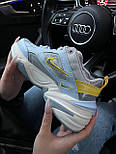 Жіночі кросівки Nike M2K Tekno UA осінь-весна-літо демісезонні блакитні. Живо фото, фото 3