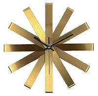 Диаметр 30 см, Эксклюзивные настенные часы металлические, дизайнерские настенные часы, интерьерные часы Stann,