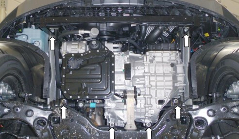 Защита двигателя Kia Sorento III 2015-2020 Kolchuga - фото 3 - id-p1289099083