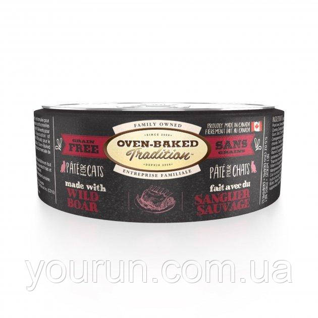 Oven-Baked (Овен Бекед) Tradition Boar -вологий корм для кішок із свіжого м'яса кабана 156 гр, фото 1