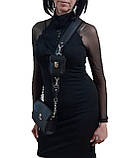 Сумка шкіряна крос-боді з кишенею на ремені Silver Taurus 7621., фото 7