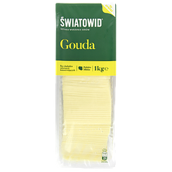 Сир нарізка Гауда Святовід Gauda Swiadowid 1kg 8шт/ящ (Код: 00-00001272)