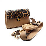 Сумка шкіряна крос-боді з кишенею на ремені Silver Taurus 7622., фото 8