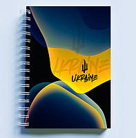Скетчбук Sketchbook (блокнот) для рисования с патриотическим принтом "Герб Украины. Трезубец. Ukraine"