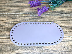 Шкіряне дно пудра для сумки овальне 10х20 см