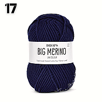 Пряжа Drops Big Merino 17 Темно-синий