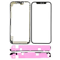 Скло дисплея Apple iPhone 12 /12Pro Black (OCA плівка+Рамка) для переклеювання