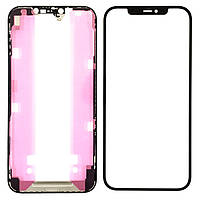 Скло дисплея Apple iPhone 12 Pro MAX Black (OCA плівка+Рамка) для переклеювання