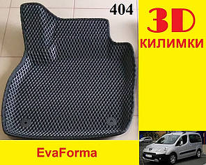 3D килимки EvaForma на Peugeot Partner II '08-18, 3D килимки EVA, фото 1