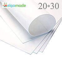 УЦІНКА! Фоаміран БІЛИЙ (не білосніжний), 20x30 см, 0.8-1.2 мм, Іран