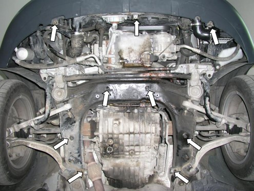 Защита двигателя Audi A4 B7 2004-2008 Kolchuga - фото 3 - id-p1670595215