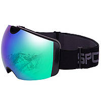 Очки горнолыжные SPOSUNE черная оправа / Цвет линз хамелеон / Очки для катания на лыжах