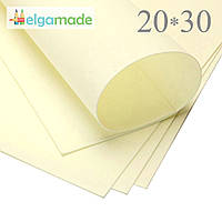 УЦІНКА! Фоаміран СВІТЛО-ЛИМОННИЙ, 20x30 см, 0.8-1.2 мм, Іран