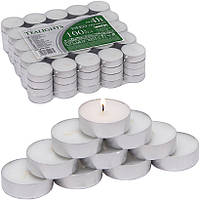 Свеча-таблетка классическая Чайная Парафиновая свеча в в упаковке 100 шт