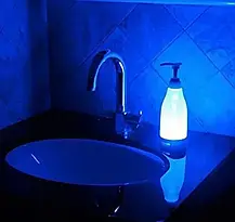 Дозатор для рідкого мила з підсвіткою Soap Bright Nightlight Soap Dispenser, Диспенсер для мила, фото 3