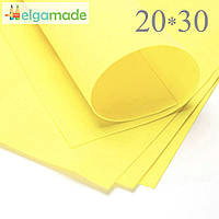 УЦІНКА! Фоаміран ЛИМОННИЙ, 20x30 см, 0.8-1.2 мм, Іран