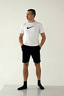 Мужской спортивный комплект костюм Nike Мужская футболка с шортами Nike 2807 sale !