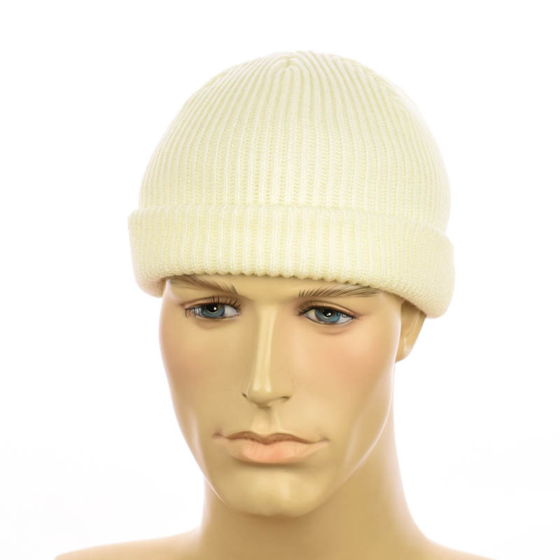 Шапка міні-біні в стилі "Монатік" молочний
