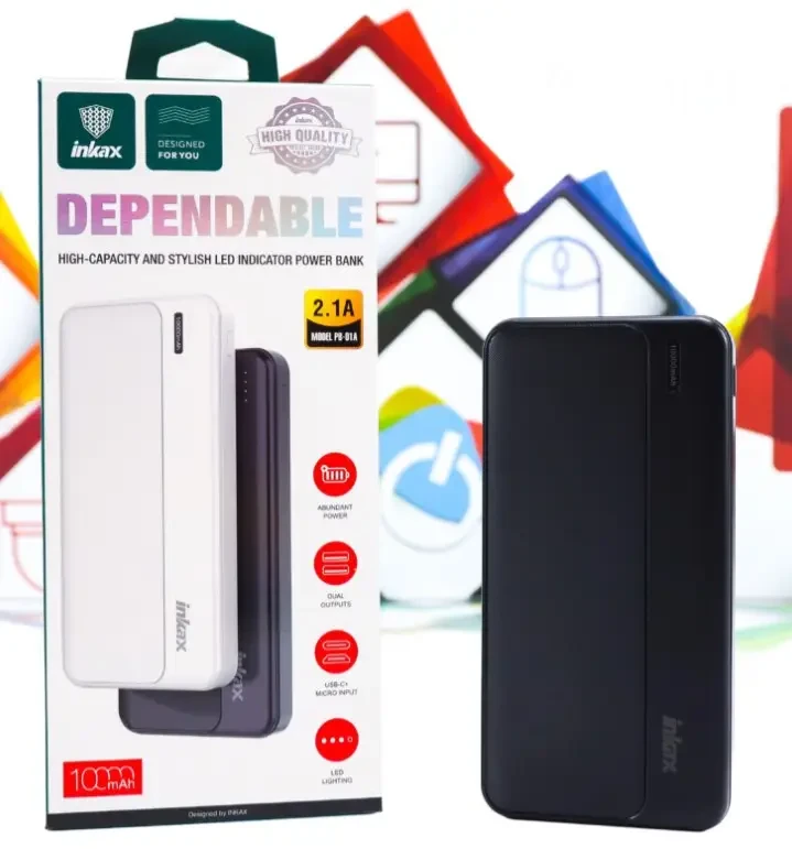 Повербанк Power Bank Inkax PB-01A 10000mAh, фото 1