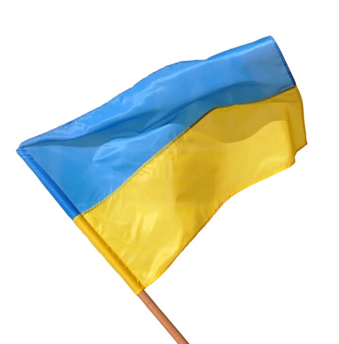Флаг Украины, нейлон, 135*90 см, изготовлен в Украине - фото 1 - id-p1741773712