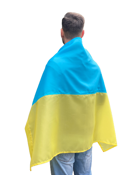 Флаг Украины, нейлон, 135*90 см, изготовлен в Украине - фото 2 - id-p1741773712