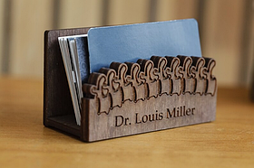 Візитниця з логотипом 120х60х40мм