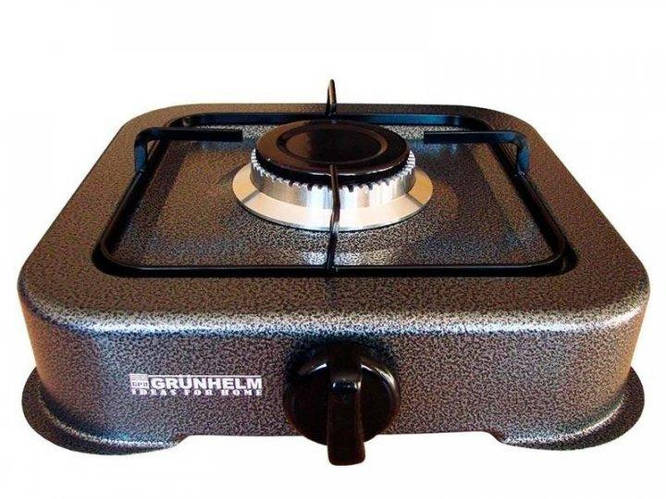 Газовая плита GRUNHELM GGP-6001 одноконфорочная без крышки (84057 ...