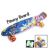 Пені Борд Penny Board 22,5" Acid Кислота (Світяться колеса), фото 6