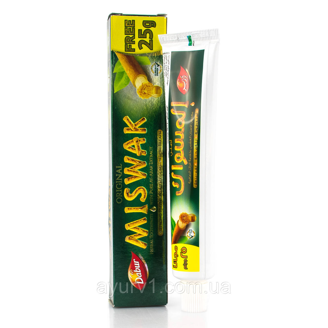 Зубная паста MISWAK 50 г + 25 г , Dabur , 75 г (ID#1108749805), цена ...