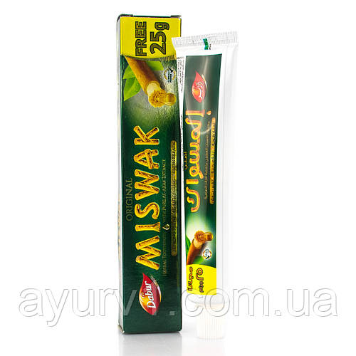 Зубная паста MISWAK 50 г + 25 г , Dabur , 75 г (ID#1108749805), цена ...
