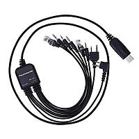 Універсальний кабель 8 в 1 WakeSnow для програмування/прошивання рацій Baofeng, Motorola