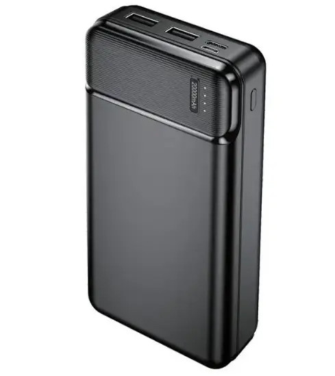 Зовнішній портативний акумулятор Power Bank Maxlife 20000 mah MX-20 Black