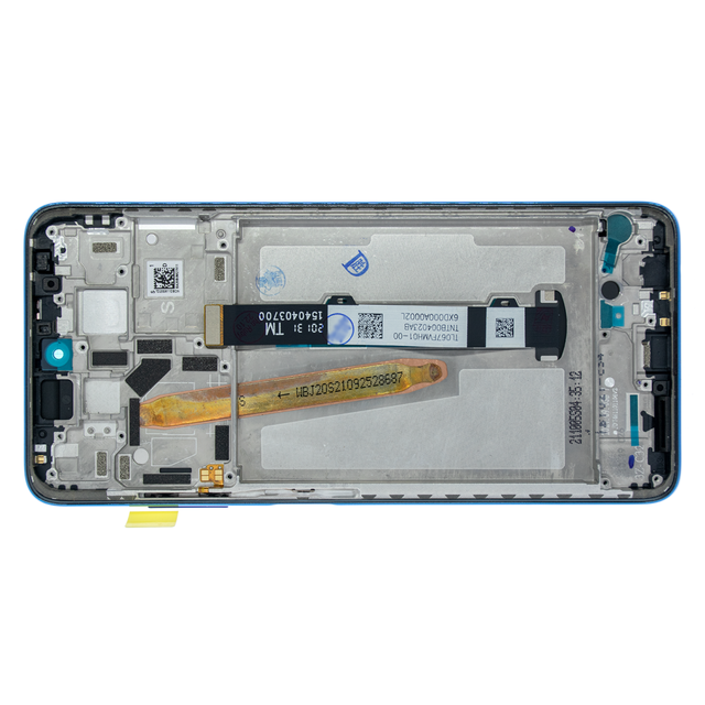 Дисплей Xiaomi Poco X3 модуль в зборі з тачскріном з рамкою, синій, Original PRC