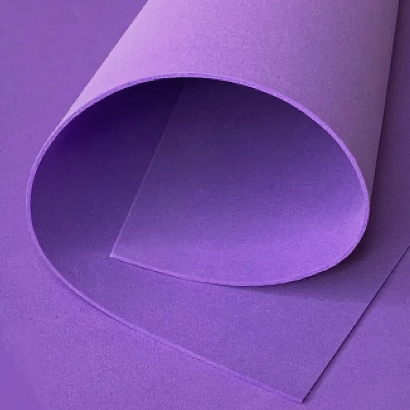 Фоаміран EVA 2мм фіолетовий 150х100 см кольоровий матеріал для творчості, оформлення фотозон, костюмів косплей