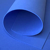 Фоаміран EVA 2мм синій 150х100 см кольоровий матеріал для творчості, оформлення фотозон, костюмів косплей