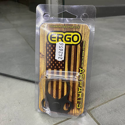 База під антабку Ergo Double Loop, на трубу AR15, кільце з двома петлями, колір Чорний, фото 3