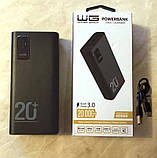 Павербанк WINNER GROUP 20000 mAh PD 20 W + QC 3.0 22.5W Швидке заряджання (Зовнішній акумулятор, Power Bank), фото 5