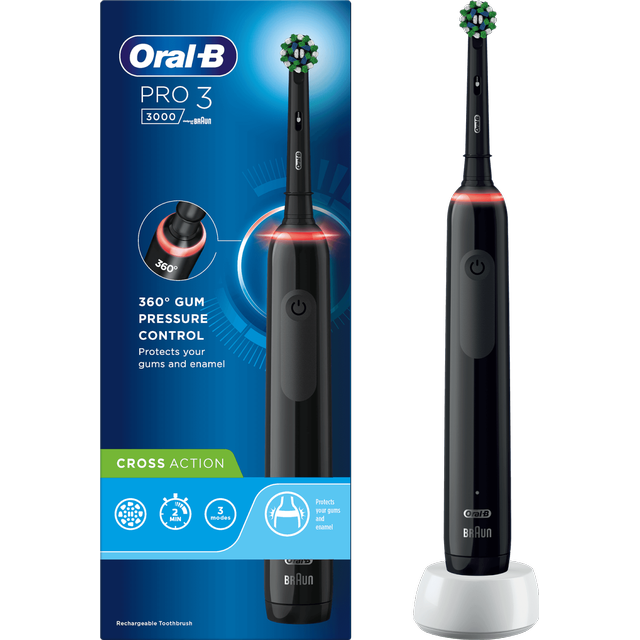 Електрична зубна щітка Braun Oral-B Pro 3 3000 Cross Action Black
