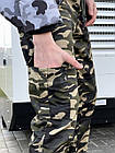 Чоловічі штани карго-хакі тактичні армійські військові Steel мультикам демісезонні весняні, фото 4