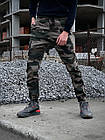 Чоловічі штани карго-хакі тактичні армійські військові Steel мультикам демісезонні весняні, фото 10