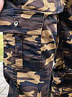 Чоловічі штани карго-хакі тактичні армійські військові Steel мультикам демісезонні весняні, фото 10