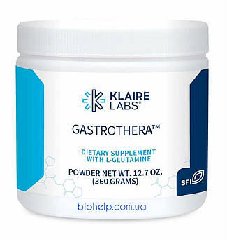 Klaire Labs Gastrothera Powder - L-Glutamine & Prebiotic Fiber Gut Support Blend 360 грамм