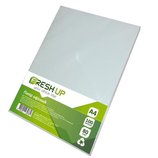Папір офісний А4 80г 100 аркушів Fresh FR-100L
