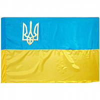 Прапор України П-5Т 70x105 см поліестер з тризубом