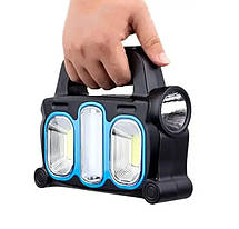 Ліхтар кемпінг переносний HB-6168-LED+-2COB, power bank, сонячна батарея, фото 5
