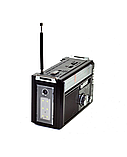 Радіоприймач Golon RX-382 FM/AM/SW акумуляторний з ліхтариком LED Чорний, фото 5