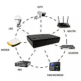 Mini UPS 18W, Powerbank на 10400Mah, Виходи USB, DC 5V, 9V, 12V, POE. ДБЖ для Роутерів — Чорний, фото 7