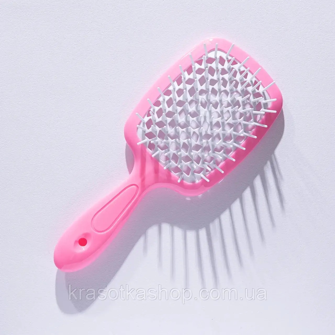 Щітка для волосся Hollow Comb Superbrush Plus Pink-White, фото 1