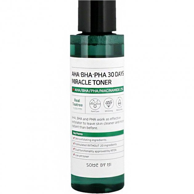 Тонер для обличчя Some By Mi AHA/BHA/PHA 30 Days Miracle Toner для проблемної шкіри,150 мл(333661)